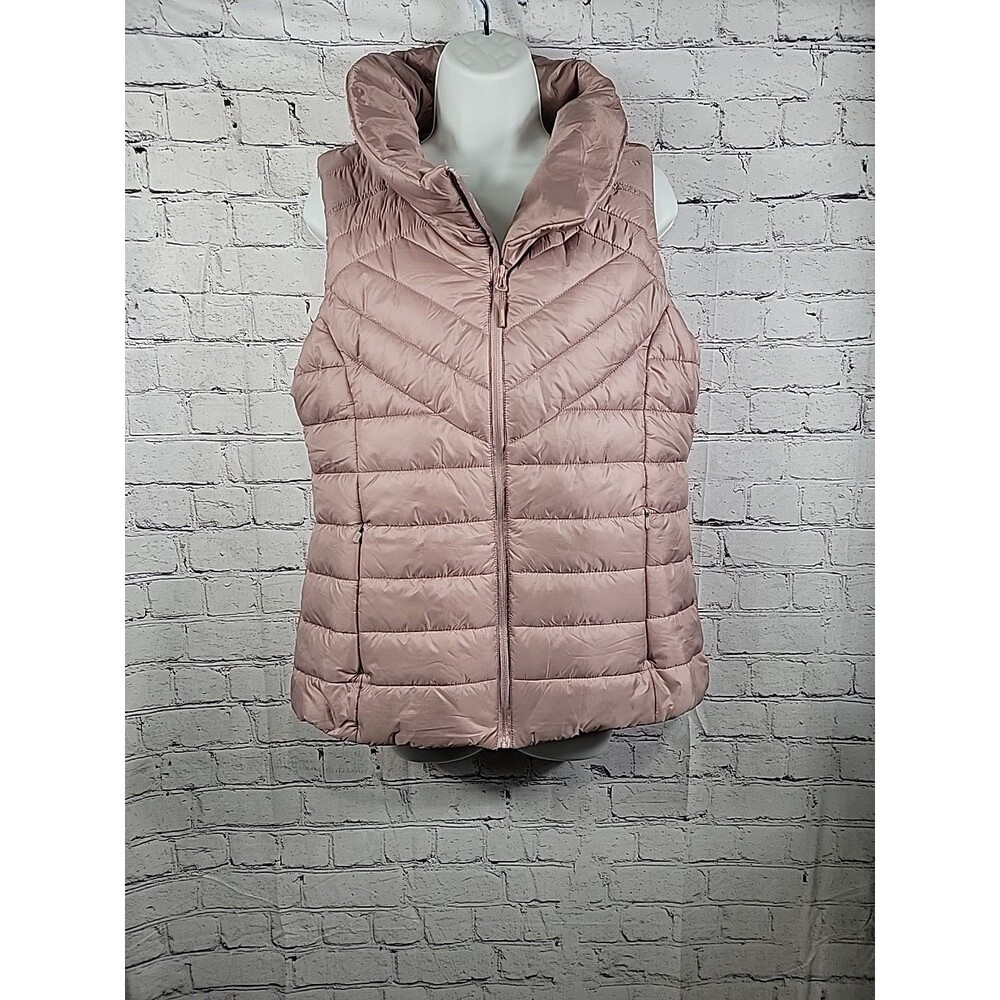 Mondetta outdoor project Mauve  Quilted Puffer Vest Women Size Large